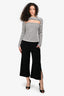 A.L.C. Black Wide Leg Capri Pants Size 8