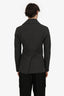 Burberry Grey Wool/Cashmere Double Breasted Peacoat Size S Mens