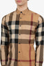 Burberry Brown Nova Check Button Down Shirt Size S Mens