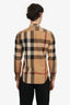 Burberry Brown Nova Check Button Down Shirt Size S Mens