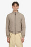 Burberry Khaki Nylon Stonewashed Padded Bomber Jacket Size S Mens