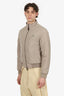 Burberry Khaki Nylon Stonewashed Padded Bomber Jacket Size S Mens