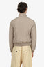 Burberry Khaki Nylon Stonewashed Padded Bomber Jacket Size S Mens