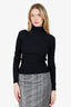 Acne Studios Black Ribbed Turtleneck Sweater Size XS