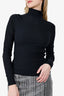 Acne Studios Black Ribbed Turtleneck Sweater Size XS