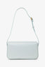 Celine Light Blue Shiny Calfskin Claude Shoulder Bag