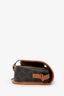 Celine Brown Triomphe Canvas Folco Crossbody Bag