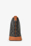 Celine Brown Triomphe Canvas Small Bucket Crossbody Bag