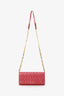Miu Miu Pink Matelasse Leather Wallet on Chain