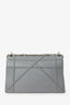 Christian Dior 2015 Grey Grained Leather Medium Diorama Shoulder Bag