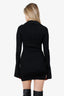 Alexander Wang Black Knit Ribbed V-Neck Mini Dress Size XS