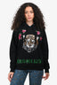 Gucci Black/Multicolour Sequin 'Blind For Love' Hoodie Size S
