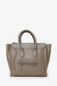 Celine Grey Smooth Calfskin Mini Luggage Tote