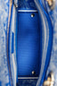 Christian Dior Blue/White 'Lady D-Lite' Top Handle With Strap