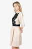 Christian Dior 2012 Runway Beige Silk Midi Dress Size 6