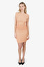 Alexander McQueen Orange Knit Midi Dress Size M