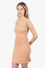 Alexander McQueen Orange Knit Midi Dress Size M