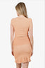 Alexander McQueen Orange Knit Midi Dress Size M