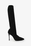 Rene Caovilla Black Knitted Boots Size 37.5