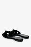 Saint Laurent Black Velvet Tribute Mules Size 38