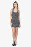 Majorelle Black/Pink Bia Tweed Faux Pearl/Crystal Mini Dress Size XS