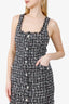 Majorelle Black/Pink Bia Tweed Faux Pearl/Crystal Mini Dress Size XS