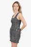 Majorelle Black/Pink Bia Tweed Faux Pearl/Crystal Mini Dress Size XS