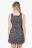 Majorelle Black/Pink Bia Tweed Faux Pearl/Crystal Mini Dress Size XS