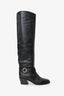 Jimmy Choo Black Leather Boots Size 40