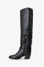 Jimmy Choo Black Leather Boots Size 40