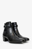 Saint Laurent Black Leather 'Jodhpur' Ankle Boots Size 40.5