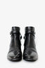 Saint Laurent Black Leather 'Jodhpur' Ankle Boots Size 40.5