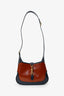 Gucci Burgundy/Navy Leather Small Jackie 1961 Hobo Shoulder Bag With Strap