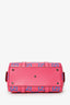 Gucci Pink/Blue GG Embossed Mini Top Handle Duffle Bag Crossbody