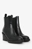 Hermès Black Leather Heeled Boots Size 36