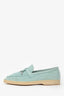 Loro Piana Blue Suede 'Summer Charms' Loafers Size 37
