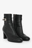 Hermès Black Leather Neo Kelly Ankle Boots Size 36.5