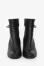 Hermès Black Leather Neo Kelly Ankle Boots Size 36.5