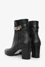 Hermès Black Leather Neo Kelly Ankle Boots Size 36.5