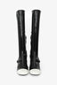 Miu Miu Black/White Patent Mary Jane Knee High Boots Size 37
