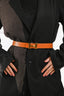 Hermès 2013 Brown/Orange Reversible 'H' Belt Size 85 Gold Hardware