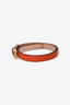 Gucci Orange Leather GG Logo Belt Size 80/32