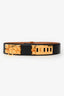 Hermès 2012 Black Leather 'Collier de Chien' Belt Size 80 Gold Hardware