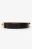Hermès 2012 Black Leather 'Collier de Chien' Belt Size 80 Gold Hardware