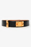 Hermès 2012 Black Leather 'Collier de Chien' Belt Size 80 Gold Hardware