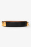 Hermès 2012 Black Leather 'Collier de Chien' Belt Size 80 Gold Hardware