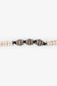 Pre-Loved Chanel™ Gold Toned Paris Shanghai CC Cylinders Necklace