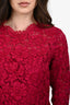 Valentino Pink Lace Mini Dress With Slip Size 6