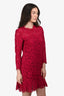 Valentino Pink Lace Mini Dress With Slip Size 6