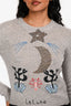 Christian Dior Grey Cashmere/Silk 'La Lune' Sweater Size 2 US